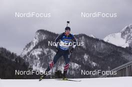 13.01.2017, Ruhpolding, Germany (GER): Andrejs Rastorgujevs (LAT) -  IBU world cup biathlon, sprint men, Ruhpolding (GER). www.nordicfocus.com. © Manzoni/NordicFocus. Every downloaded picture is fee-liable.