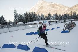 10.01.2017, Ruhpolding, Germany (GER): Anais Bescond (FRA) -  IBU world cup biathlon, training, Ruhpolding (GER). www.nordicfocus.com. © Manzoni/NordicFocus. Every downloaded picture is fee-liable.