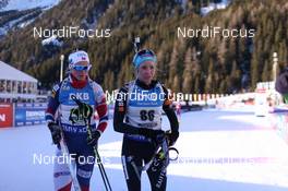 19.01.2017, Antholz, Italy (ITA): Kaia Woeien Nicolaisen (NOR), Elisa Gasparin (SUI), (l-r) -  IBU world cup biathlon, individual women, Antholz (ITA). www.nordicfocus.com. © Manzoni/NordicFocus. Every downloaded picture is fee-liable.