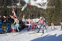 22.01.2017, Antholz, Italy (ITA): Hanna Oeberg (SWE), Magdalena Gwizdon (POL), Lisa Vittozzi (ITA), (l-r) -  IBU world cup biathlon, relay women, Antholz (ITA). www.nordicfocus.com. © Manzoni/NordicFocus. Every downloaded picture is fee-liable.