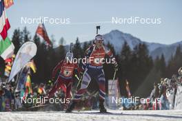 22.01.2017, Antholz, Italy (ITA): Fanny Horn Birkeland (NOR) -  IBU world cup biathlon, relay women, Antholz (ITA). www.nordicfocus.com. © Manzoni/NordicFocus. Every downloaded picture is fee-liable.