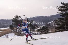 05.03.2017, Pyeong Chang, Korea (KOR): Hilde Fenne (NOR) -  IBU world cup biathlon, relay women, Pyeong Chang (KOR). www.nordicfocus.com. © Manzoni/NordicFocus. Every downloaded picture is fee-liable.