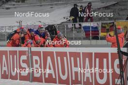 03.03.2017, Pyeong Chang, Korea (KOR): Event Feature: The US-Team celebrates -  IBU world cup biathlon, sprint men, Pyeong Chang (KOR). www.nordicfocus.com. © Manzoni/NordicFocus. Every downloaded picture is fee-liable.