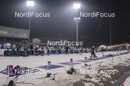 01.03.2017, Pyeong Chang, Korea (KOR): Event Feature: Overview over the shooting range -  IBU world cup biathlon, training, Pyeong Chang (KOR). www.nordicfocus.com. © Manzoni/NordicFocus. Every downloaded picture is fee-liable.