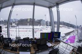 01.03.2017, Pyeong Chang, Korea (KOR): Event Feature: the timing room with the guys from Swiss Timing and Siwidata -  IBU world cup biathlon, training, Pyeong Chang (KOR). www.nordicfocus.com. © Manzoni/NordicFocus. Every downloaded picture is fee-liable.