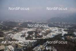 04.03.2017, Pyeong Chang, Korea (KOR): Event Feature: Overview from the Alpensia Ski Jumping Tower over the Alpensia Sport Park -  IBU world cup biathlon, training, Pyeong Chang (KOR). www.nordicfocus.com. © Manzoni/NordicFocus. Every downloaded picture is fee-liable.