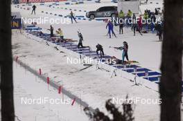 28.02.2017, Pyeong Chang, Korea (KOR): Event Feature: Overview over the shooting range from above -  IBU world cup biathlon, training, Pyeong Chang (KOR). www.nordicfocus.com. © Manzoni/NordicFocus. Every downloaded picture is fee-liable.