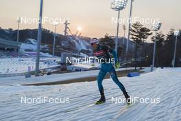 28.02.2017, Pyeong Chang, Korea (KOR): Quentin Fillon Maillet (FRA) -  IBU world cup biathlon, training, Pyeong Chang (KOR). www.nordicfocus.com. © Manzoni/NordicFocus. Every downloaded picture is fee-liable.