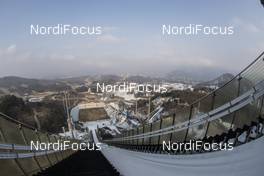 04.03.2017, Pyeong Chang, Korea (KOR): Event Feature: Overview from the Alpensia Ski Jumping Tower over the Alpensia Sport Park -  IBU world cup biathlon, training, Pyeong Chang (KOR). www.nordicfocus.com. © Manzoni/NordicFocus. Every downloaded picture is fee-liable.