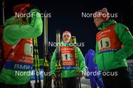12.03.2017, Kontiolahti, Finland (FIN): Nadine Horchler (GER), Benedikt Doll (GER) -  IBU world cup biathlon, relay mixed, Kontiolahti (FIN). www.nordicfocus.com. © Tumashov/NordicFocus. Every downloaded picture is fee-liable.
