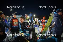 12.03.2017, Kontiolahti, Finland (FIN): Quentin Fillon Maillet (FRA), Simon Desthieux (FRA) -  IBU world cup biathlon, relay mixed, Kontiolahti (FIN). www.nordicfocus.com. © Tumashov/NordicFocus. Every downloaded picture is fee-liable.