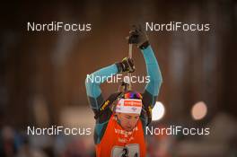 12.03.2017, Kontiolahti, Finland (FIN): Quentin Fillon Maillet (FRA) -  IBU world cup biathlon, relay mixed, Kontiolahti (FIN). www.nordicfocus.com. © Tumashov/NordicFocus. Every downloaded picture is fee-liable.