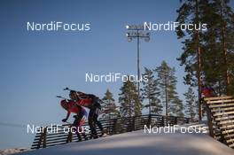 11.03.2017, Kontiolahti, Finland (FIN): Mario Dolder (SUI), Leif Nordgren (USA) -  IBU world cup biathlon, pursuit men, Kontiolahti (FIN). www.nordicfocus.com. © Tumashov/NordicFocus. Every downloaded picture is fee-liable.