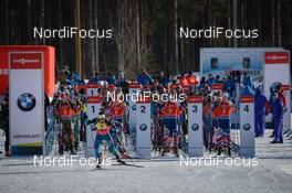 11.03.2017, Kontiolahti, Finland (FIN): Martin Fourcade (FRA) -  IBU world cup biathlon, pursuit men, Kontiolahti (FIN). www.nordicfocus.com. © Tumashov/NordicFocus. Every downloaded picture is fee-liable.