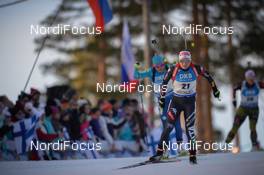 11.03.2017, Kontiolahti, Finland (FIN): Dorothea Wierer (ITA) -  IBU world cup biathlon, pursuit women, Kontiolahti (FIN). www.nordicfocus.com. © Tumashov/NordicFocus. Every downloaded picture is fee-liable.