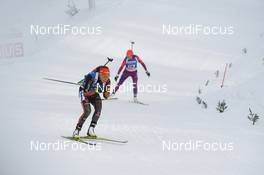 12.03.2017, Kontiolahti, Finland (FIN): Laura Dahlmeier(GER) -  IBU world cup biathlon, single mixed relay, Kontiolahti (FIN). www.nordicfocus.com. © Tumashov/NordicFocus. Every downloaded picture is fee-liable.