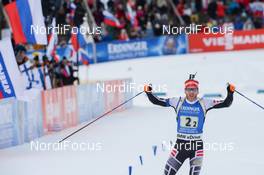 12.03.2017, Kontiolahti, Finland (FIN): Simon Eder(AUT) -  IBU world cup biathlon, single mixed relay, Kontiolahti (FIN). www.nordicfocus.com. © Tumashov/NordicFocus. Every downloaded picture is fee-liable.