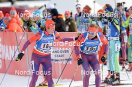 12.03.2017, Kontiolahti, Finland (FIN): Susan Dunklee(USA), Lowell Bailey(USA) -  IBU world cup biathlon, single mixed relay, Kontiolahti (FIN). www.nordicfocus.com. © Tumashov/NordicFocus. Every downloaded picture is fee-liable.