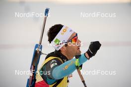 10.03.2017, Kontiolahti, Finland (FIN): Martin Fourcade (FRA) -  IBU world cup biathlon, sprint men, Kontiolahti (FIN). www.nordicfocus.com. © Tumashov/NordicFocus. Every downloaded picture is fee-liable.