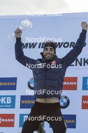 18.03.2017, Oslo, Norway (NOR): Martin Fourcade (FRA) -  IBU world cup biathlon, cups, Oslo (NOR). www.nordicfocus.com. © Manzoni/NordicFocus. Every downloaded picture is fee-liable.