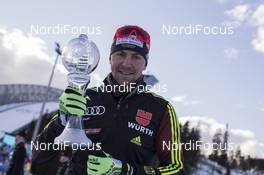 18.03.2017, Oslo, Norway (NOR): Philipp Nawrath (GER) -  IBU world cup biathlon, cups, Oslo (NOR). www.nordicfocus.com. © Manzoni/NordicFocus. Every downloaded picture is fee-liable.