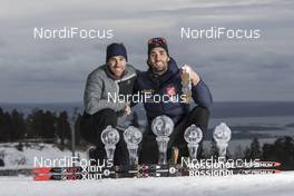 19.03.2017, Oslo, Norway (NOR): Sylvain Fanjas-Claret (FRA), Rossignol Race Service, Martin Fourcade (FRA), (l-r) -  IBU world cup biathlon, cups, Oslo (NOR). www.nordicfocus.com. © Manzoni/NordicFocus. Every downloaded picture is fee-liable.