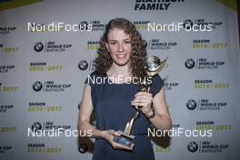19.03.2017, Oslo, Norway (NOR): Hanna Oeberg (SWE), Rookie of the year  -  IBU world cup biathlon, cups, Oslo (NOR). www.nordicfocus.com. © Manzoni/NordicFocus. Every downloaded picture is fee-liable.