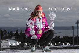 19.03.2017, Oslo, Norway (NOR): Gabriela Koukalova (CZE) -  IBU world cup biathlon, cups, Oslo (NOR). www.nordicfocus.com. © Manzoni/NordicFocus. Every downloaded picture is fee-liable.