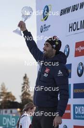 17.03.2017, Oslo, Norway (NOR): Martin Fourcade (FRA) -  IBU world cup biathlon, cups, Oslo (NOR). www.nordicfocus.com. © Manzoni/NordicFocus. Every downloaded picture is fee-liable.