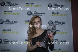 19.03.2017, Oslo, Norway (NOR): Gabriela Koukalova (CZE) -  IBU world cup biathlon, cups, Oslo (NOR). www.nordicfocus.com. © Manzoni/NordicFocus. Every downloaded picture is fee-liable.