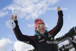 18.03.2017, Oslo, Norway (NOR): Laura Dahlmeier (GER) -  IBU world cup biathlon, cups, Oslo (NOR). www.nordicfocus.com. © Manzoni/NordicFocus. Every downloaded picture is fee-liable.