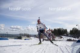 19.03.2017, Oslo, Norway (NOR): Simon Eder (AUT) -  IBU world cup biathlon, mass men, Oslo (NOR). www.nordicfocus.com. © Manzoni/NordicFocus. Every downloaded picture is fee-liable.