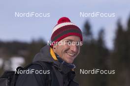 19.03.2017, Oslo, Norway (NOR): Event Feature: Marco Moser (GER), Infront technician -  IBU world cup biathlon, mass men, Oslo (NOR). www.nordicfocus.com. © Manzoni/NordicFocus. Every downloaded picture is fee-liable.