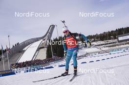 19.03.2017, Oslo, Norway (NOR): Anais Chevalier (FRA) -  IBU world cup biathlon, mass women, Oslo (NOR). www.nordicfocus.com. © Manzoni/NordicFocus. Every downloaded picture is fee-liable.