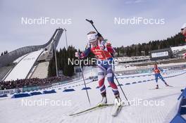 19.03.2017, Oslo, Norway (NOR): Tiril Eckhoff (NOR) -  IBU world cup biathlon, mass women, Oslo (NOR). www.nordicfocus.com. © Manzoni/NordicFocus. Every downloaded picture is fee-liable.