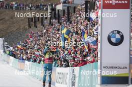 18.03.2017, Oslo, Norway (NOR): Martin Fourcade (FRA), Martin Fourcade (FRA) -  IBU world cup biathlon, pursuit men, Oslo (NOR). www.nordicfocus.com. © Manzoni/NordicFocus. Every downloaded picture is fee-liable.