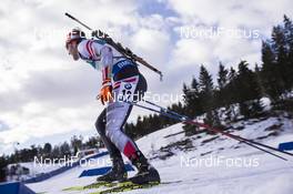 18.03.2017, Oslo, Norway (NOR): Simon Eder (AUT) -  IBU world cup biathlon, pursuit men, Oslo (NOR). www.nordicfocus.com. © Manzoni/NordicFocus. Every downloaded picture is fee-liable.