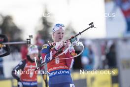 18.03.2017, Oslo, Norway (NOR): Marte Olsbu (NOR) -  IBU world cup biathlon, pursuit women, Oslo (NOR). www.nordicfocus.com. © Manzoni/NordicFocus. Every downloaded picture is fee-liable.