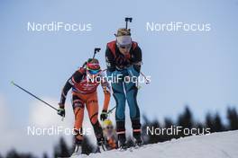 18.03.2017, Oslo, Norway (NOR): Marie Dorin (FRA) -  IBU world cup biathlon, pursuit women, Oslo (NOR). www.nordicfocus.com. © Manzoni/NordicFocus. Every downloaded picture is fee-liable.