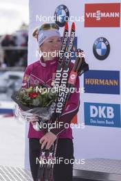 18.03.2017, Oslo, Norway (NOR): Marie Dorin (FRA) getting the Holmenkollen medal -  IBU world cup biathlon, pursuit women, Oslo (NOR). www.nordicfocus.com. © Manzoni/NordicFocus. Every downloaded picture is fee-liable.