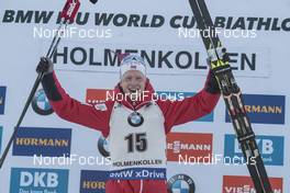 17.03.2017, Oslo, Norway (NOR): Johannes Thingnes Boe (NOR) -  IBU world cup biathlon, sprint men, Oslo (NOR). www.nordicfocus.com. © Manzoni/NordicFocus. Every downloaded picture is fee-liable.