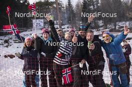 17.03.2017, Oslo, Norway (NOR): Event Feature: Fans of the Boe Brothers -  IBU world cup biathlon, sprint men, Oslo (NOR). www.nordicfocus.com. © Manzoni/NordicFocus. Every downloaded picture is fee-liable.