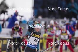 17.03.2017, Oslo, Norway (NOR): Anais Bescond (FRA) -  IBU world cup biathlon, sprint women, Oslo (NOR). www.nordicfocus.com. © Manzoni/NordicFocus. Every downloaded picture is fee-liable.