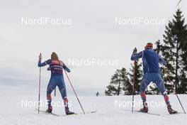 16.03.2017, Oslo, Norway (NOR): Gabriela Koukalova (CZE), Ondrej Rybar (CZE), head coach women, (l-r) -  IBU world cup biathlon, training, Oslo (NOR). www.nordicfocus.com. © Manzoni/NordicFocus. Every downloaded picture is fee-liable.