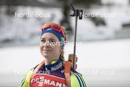 16.03.2017, Oslo, Norway (NOR): Mona Brorsson (SWE) -  IBU world cup biathlon, training, Oslo (NOR). www.nordicfocus.com. © Manzoni/NordicFocus. Every downloaded picture is fee-liable.