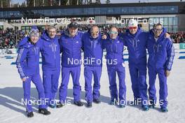 19.03.2017, Oslo, Norway (NOR): Max Saenger (USA/SUI), IBU IR, Robert Zwahlen (SUI) IBU TD, Franz Berger (AUT), President of the OC Hochfilzen, Borut Nunar (SLO) IBU race director, Vlastimil Jakes (CZE), IBU IR, Felix Bitterling (GER), IBU assistant race director, Hans-Peter Krepper (AUT), IBU IR -  IBU world cup biathlon, training, Oslo (NOR). www.nordicfocus.com. © Manzoni/NordicFocus. Every downloaded picture is fee-liable.