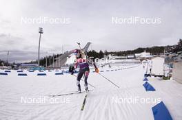 16.03.2017, Oslo, Norway (NOR): Lisa Theresa Hauser (AUT) -  IBU world cup biathlon, training, Oslo (NOR). www.nordicfocus.com. © Manzoni/NordicFocus. Every downloaded picture is fee-liable.