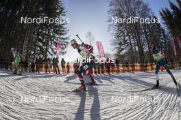 29.01.2017, Duszniki Zdroj, Poland (POL): Erlend Bjoentegaard (NOR), Jaroslav Soukup (CZE), (l-r) - IBU Open European championships biathlon, relay mixed, Duszniki Zdroj (POL). www.nordicfocus.com. © Manzoni/NordicFocus. Every downloaded picture is fee-liable.