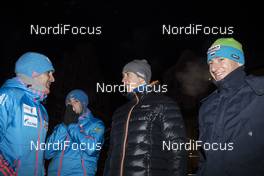 28.01.2017, Duszniki Zdroj, Poland (POL): Evgeniy Garanichev (RUS), Alexander Loginov (RUS), Andrejs Rastorgujevs (LAT), Krasimir Anev (BUL), (l-r) - IBU Open European championships biathlon, training, Duszniki Zdroj (POL). www.nordicfocus.com. © Manzoni/NordicFocus. Every downloaded picture is fee-liable.