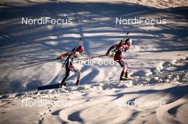 15.02.2017, Hochfilzen, Austria (AUT): Emma Lunder (CAN), Dunja Zdouc (AUT) - IBU world championships biathlon, individual women, Hochfilzen (AUT). www.nordicfocus.com. © NordicFocus. Every downloaded picture is fee-liable.